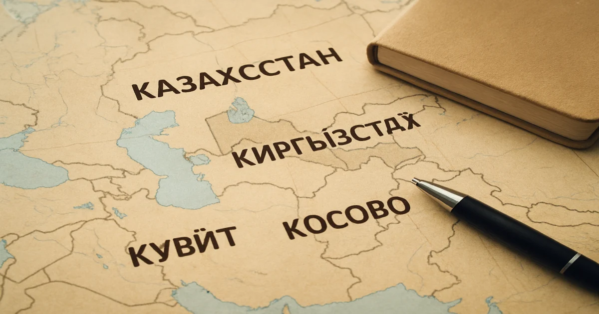 Страны на букву К: список государств на украинском языке